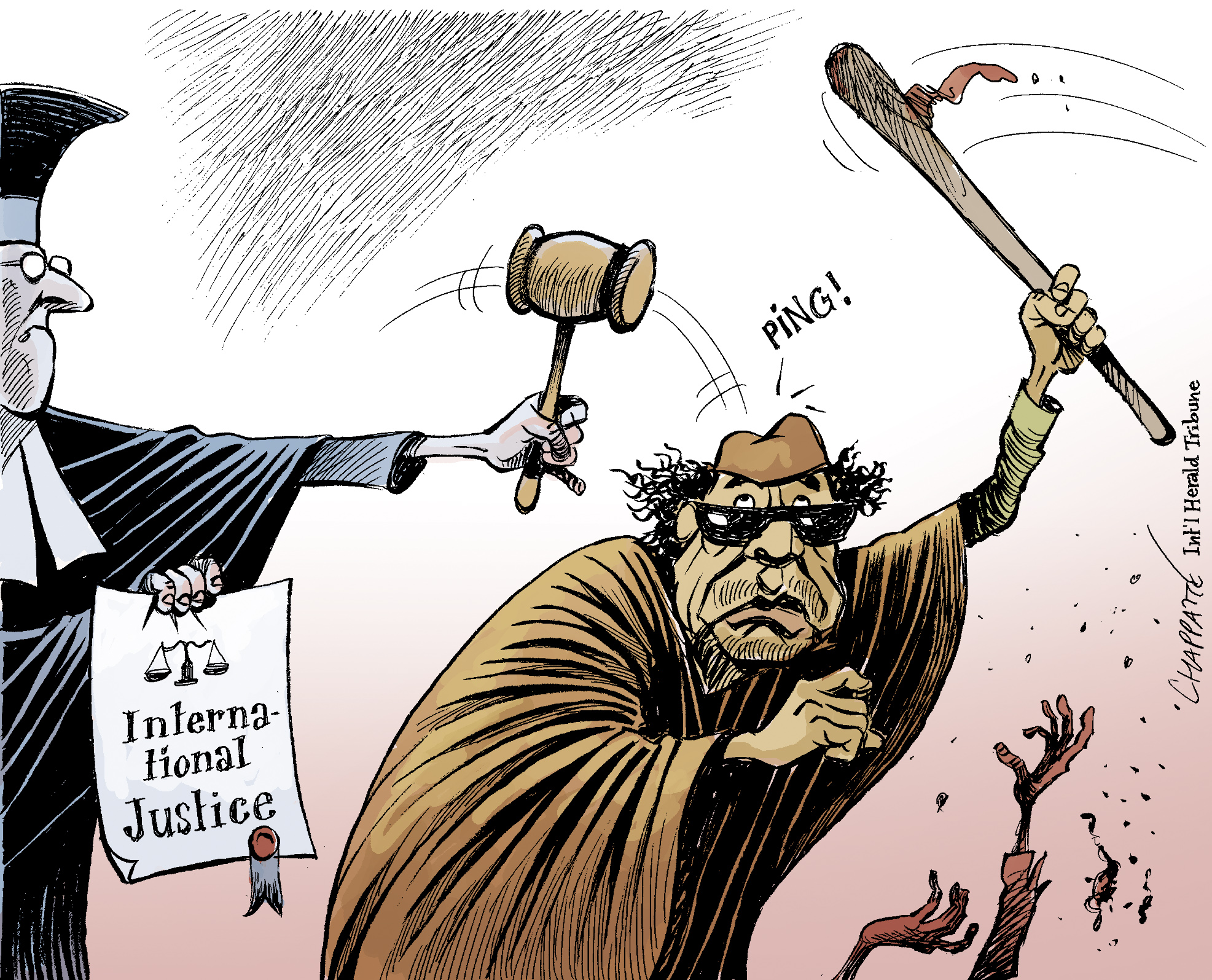 Qaddafi Indicted Globecartoon Political Cartoons Patrick Chappatte