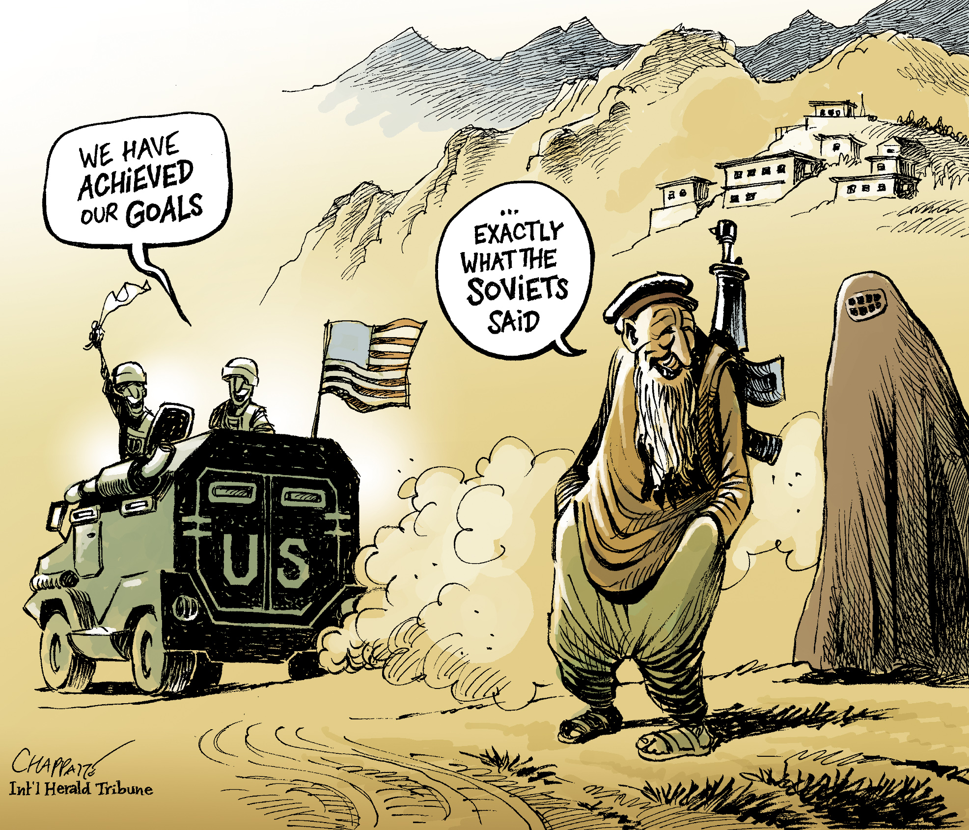 Afghanistan Pullout | Globecartoon - Political Cartoons - Patrick Chappatte