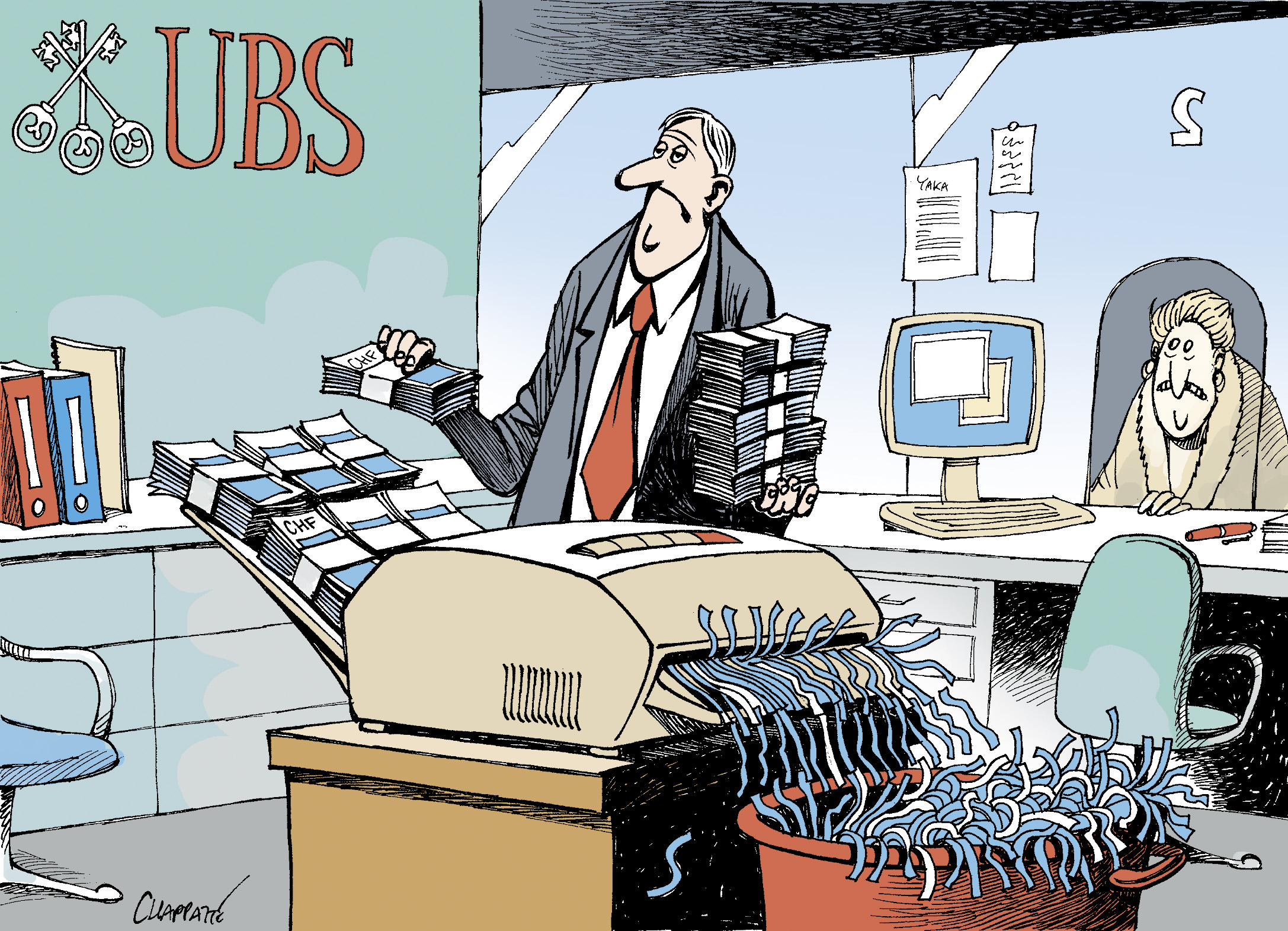 Subprime Ubs Loses Billions Globecartoon Political Cartoons