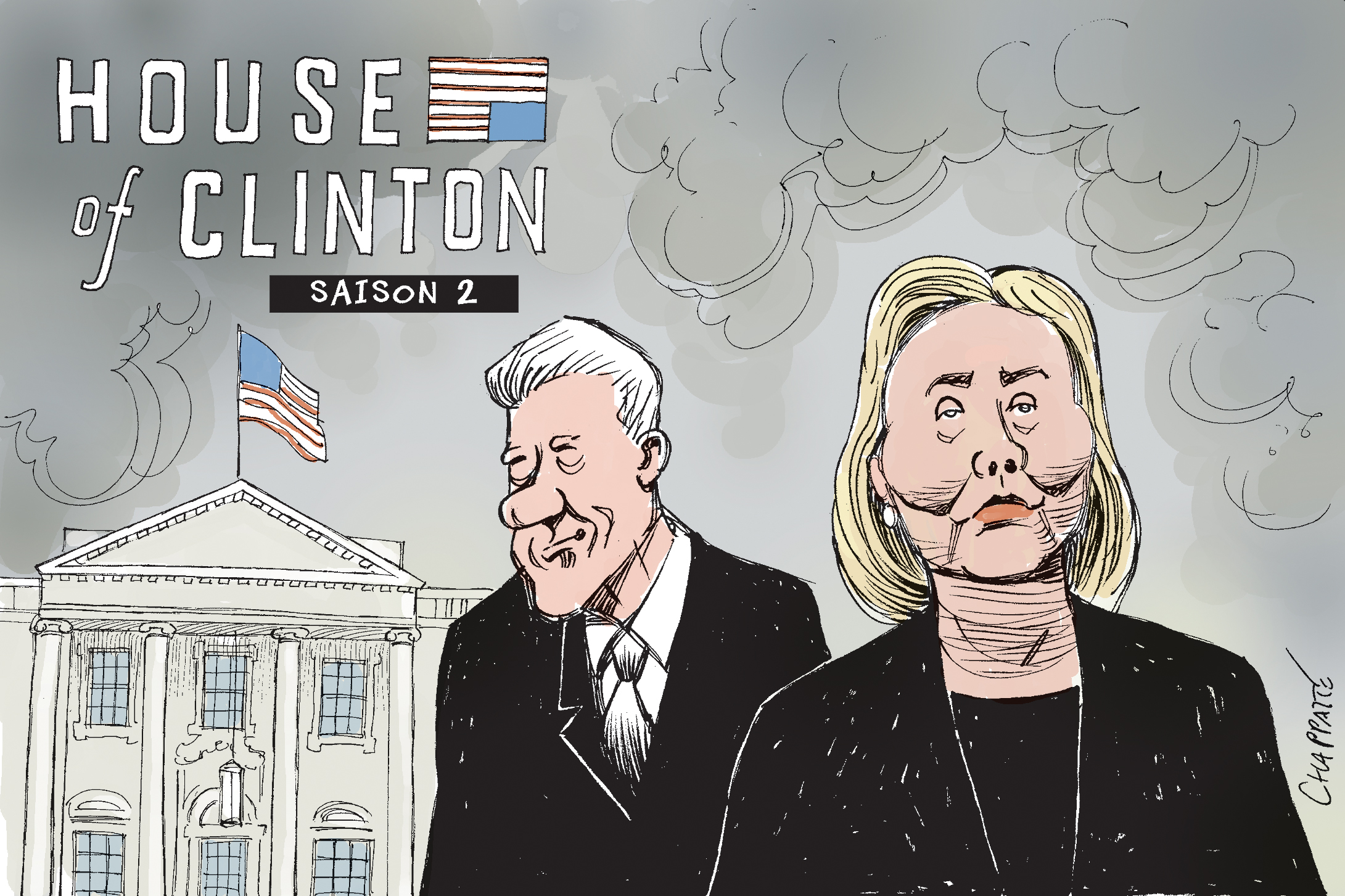 Hillary se présente Globecartoon Political Cartoons Patrick Chappatte