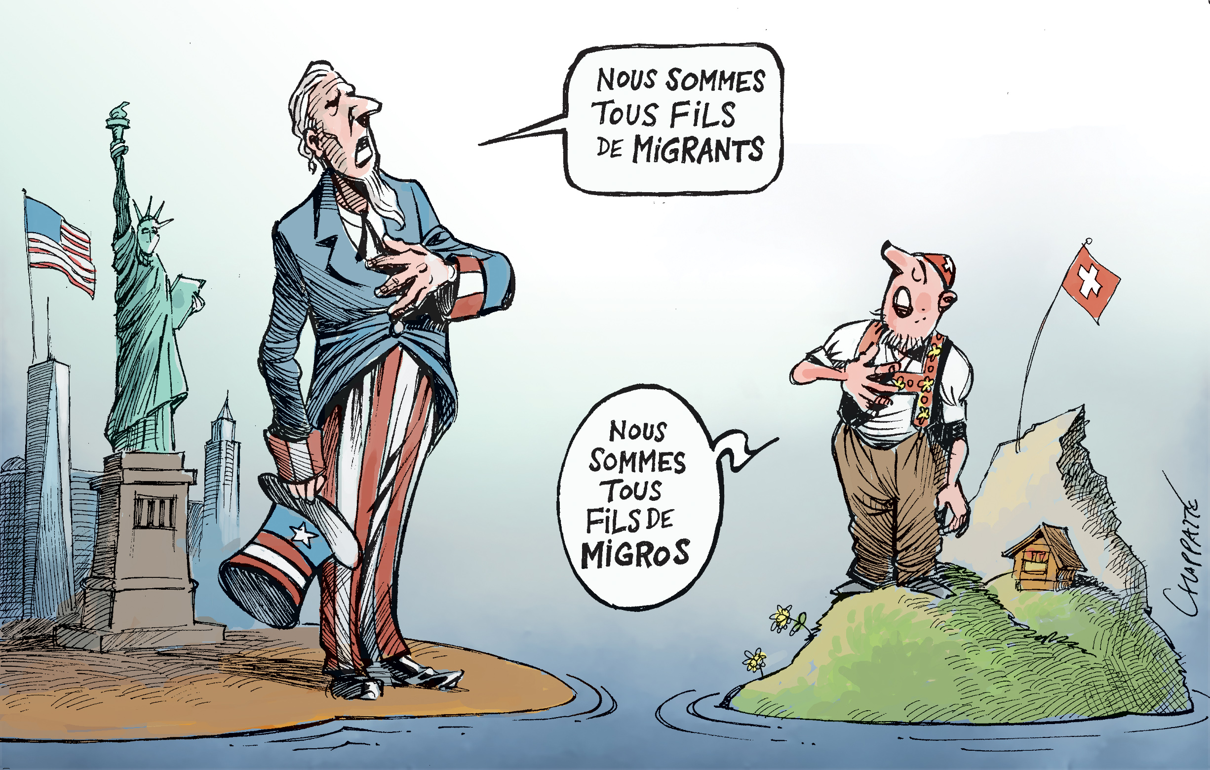 L Identit Suisse Globecartoon Political Cartoons Patrick Chappatte