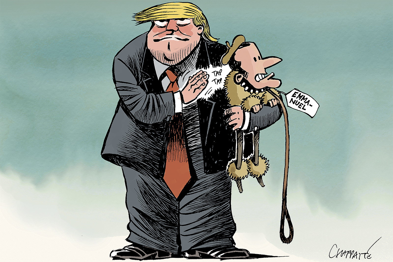 Trump And Macron Globecartoon Political Cartoons Patrick Chappatte