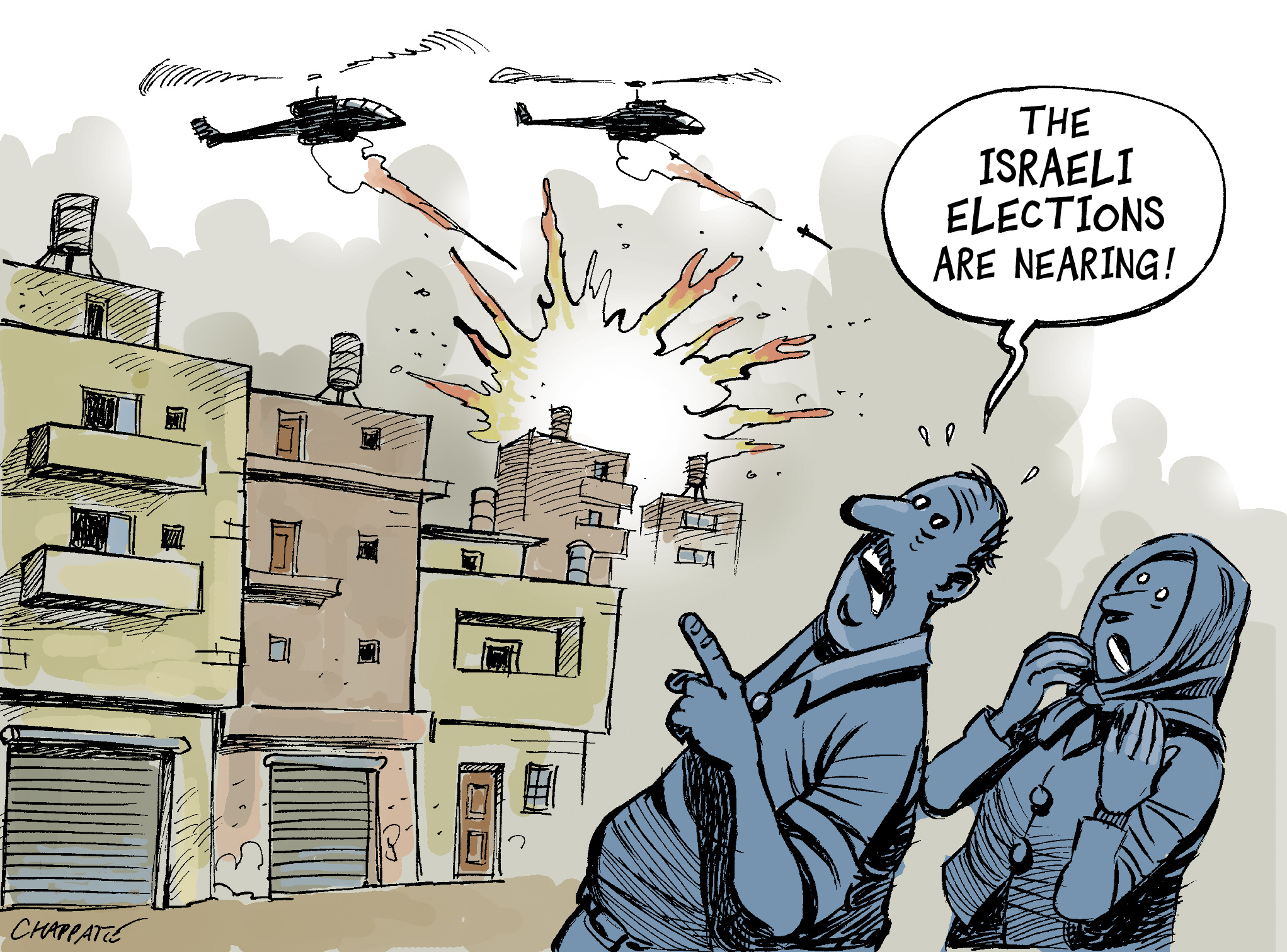 Attacks On Gaza Globecartoon Political Cartoons Patrick Chappatte