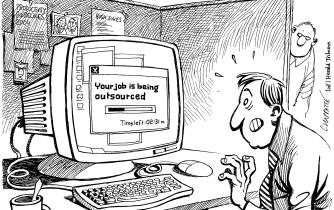 You are being outsourced