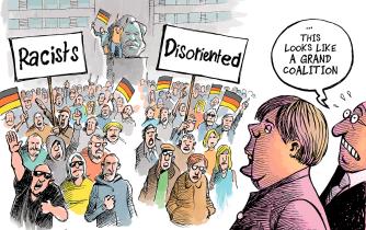 Anti-migrants demonstrations in Germany