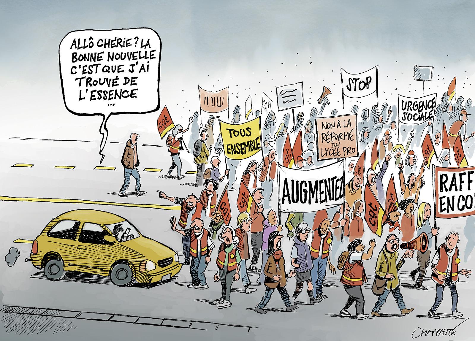 La France en grève