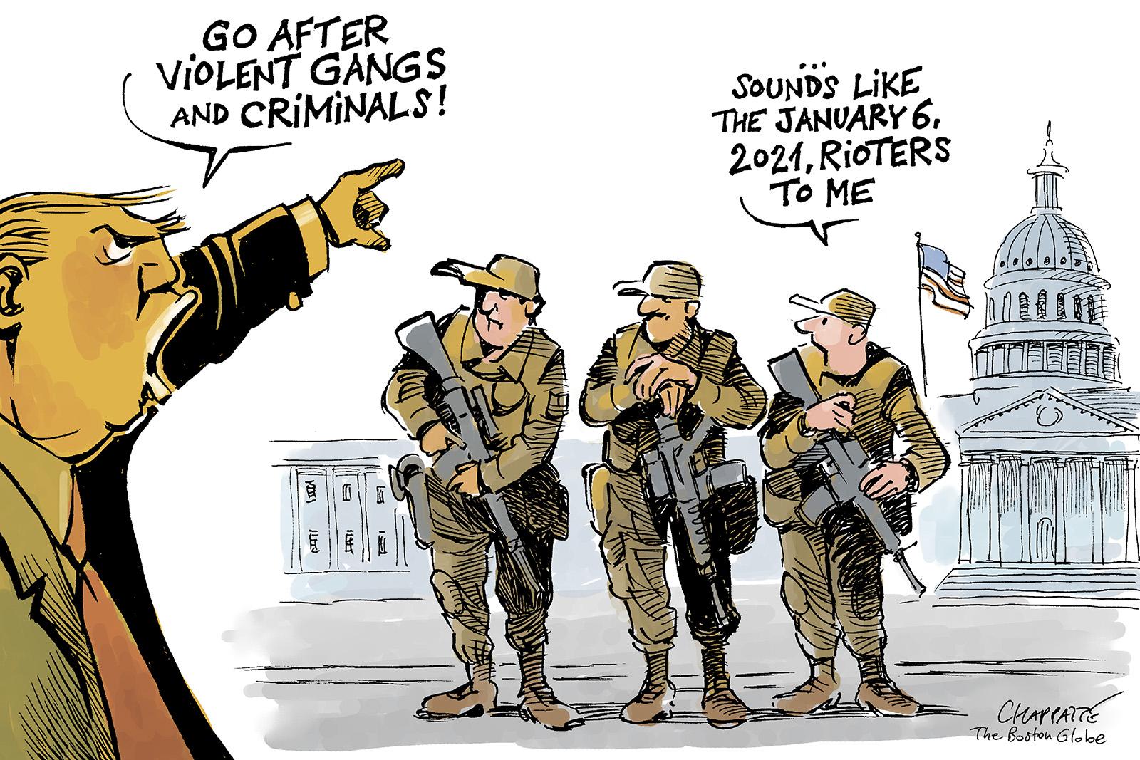 Troops deployed in DC