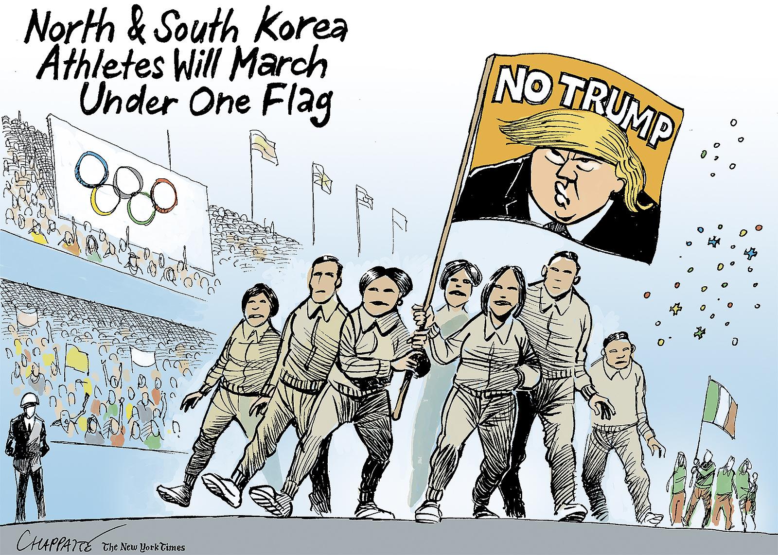 Trump unites the two Koreas