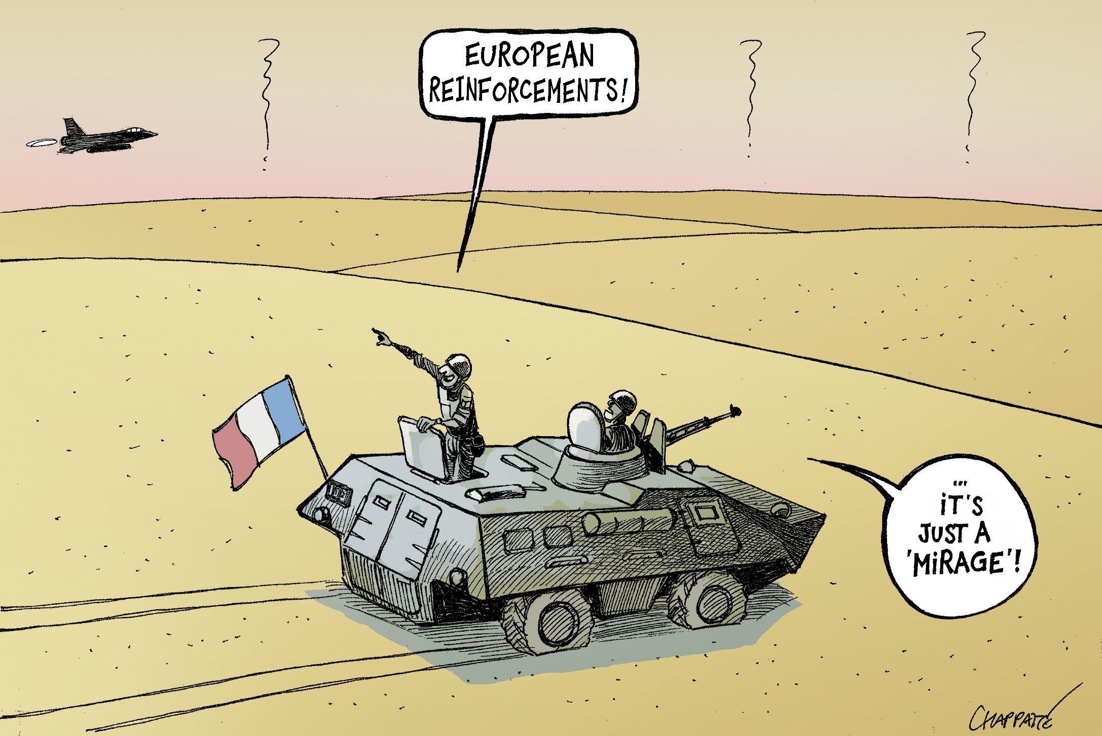 France alone in Mali