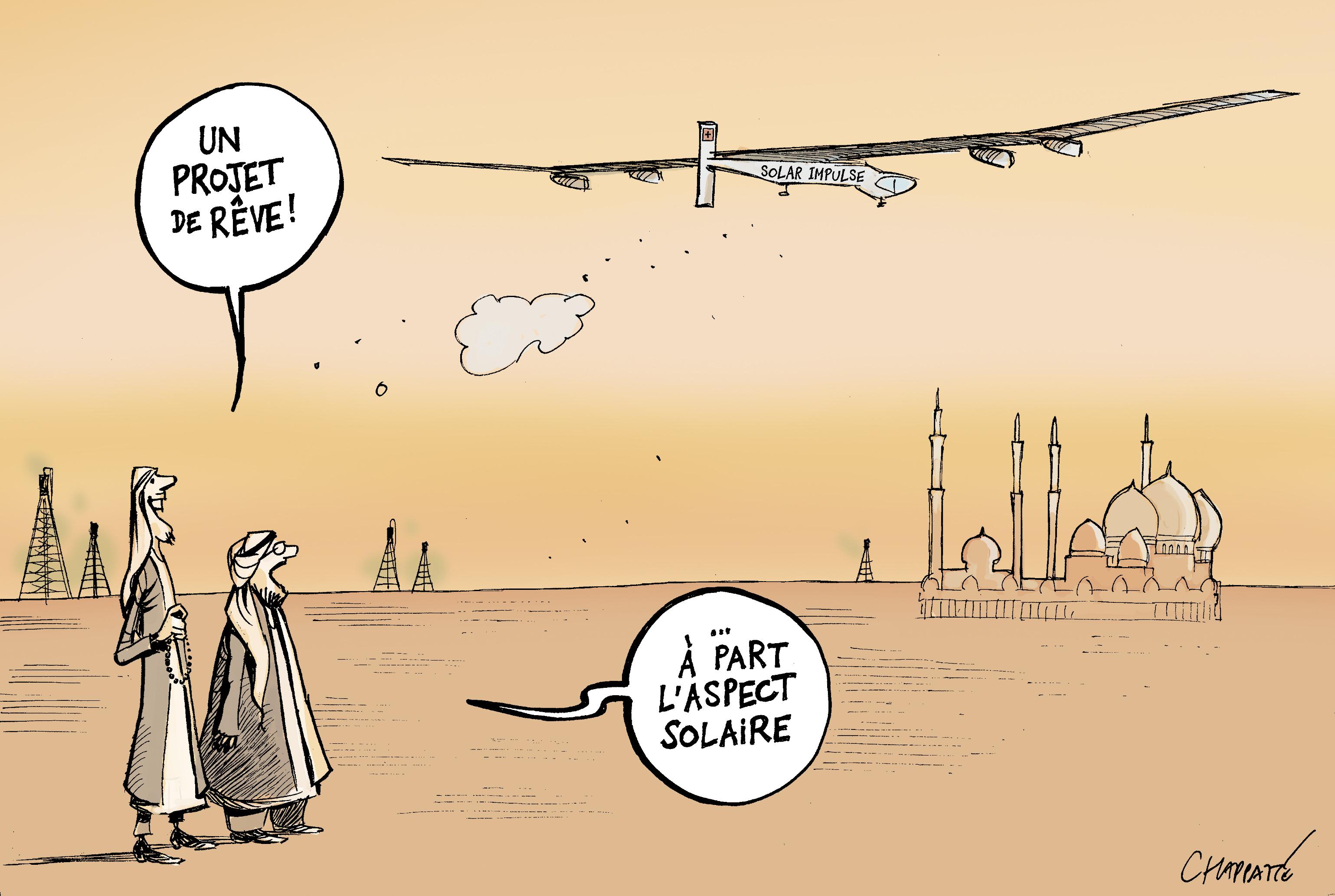 Solar Impulse s'envole d'Abu Dhabi