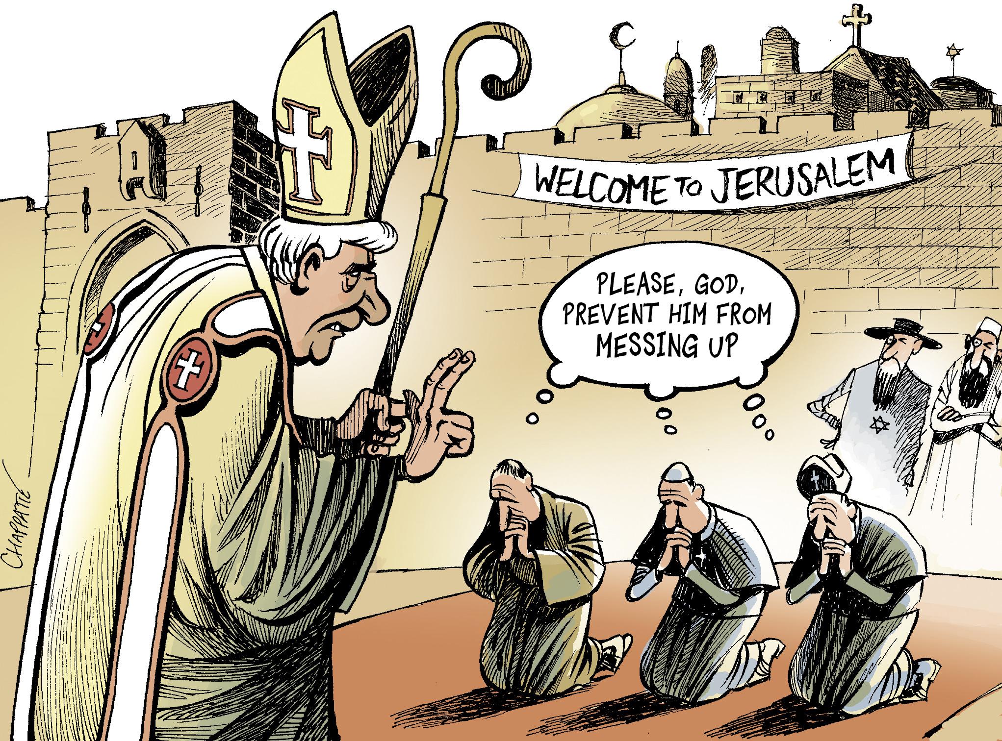 The pope in the Holy Land