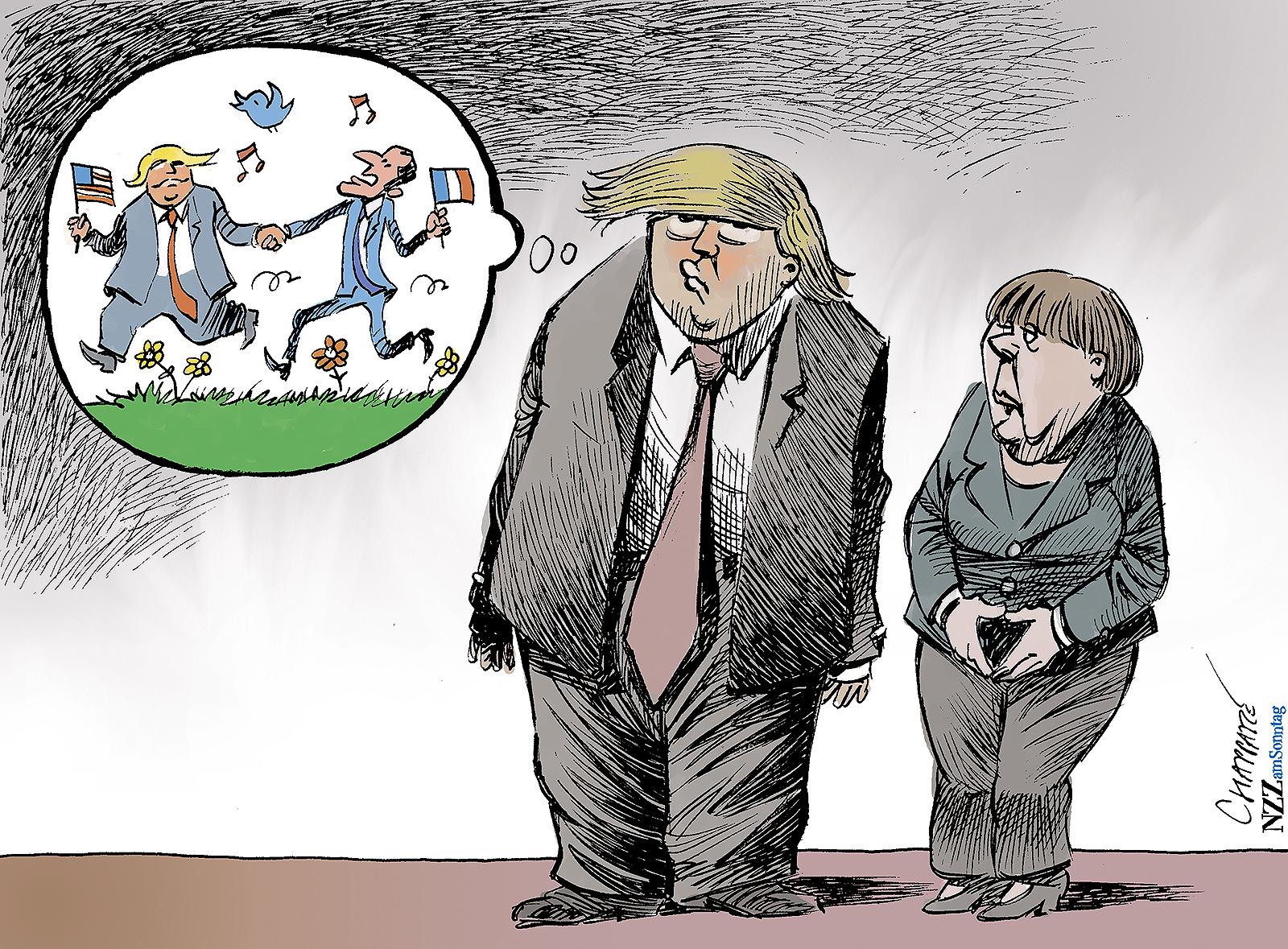 Trump-Merkel meeting