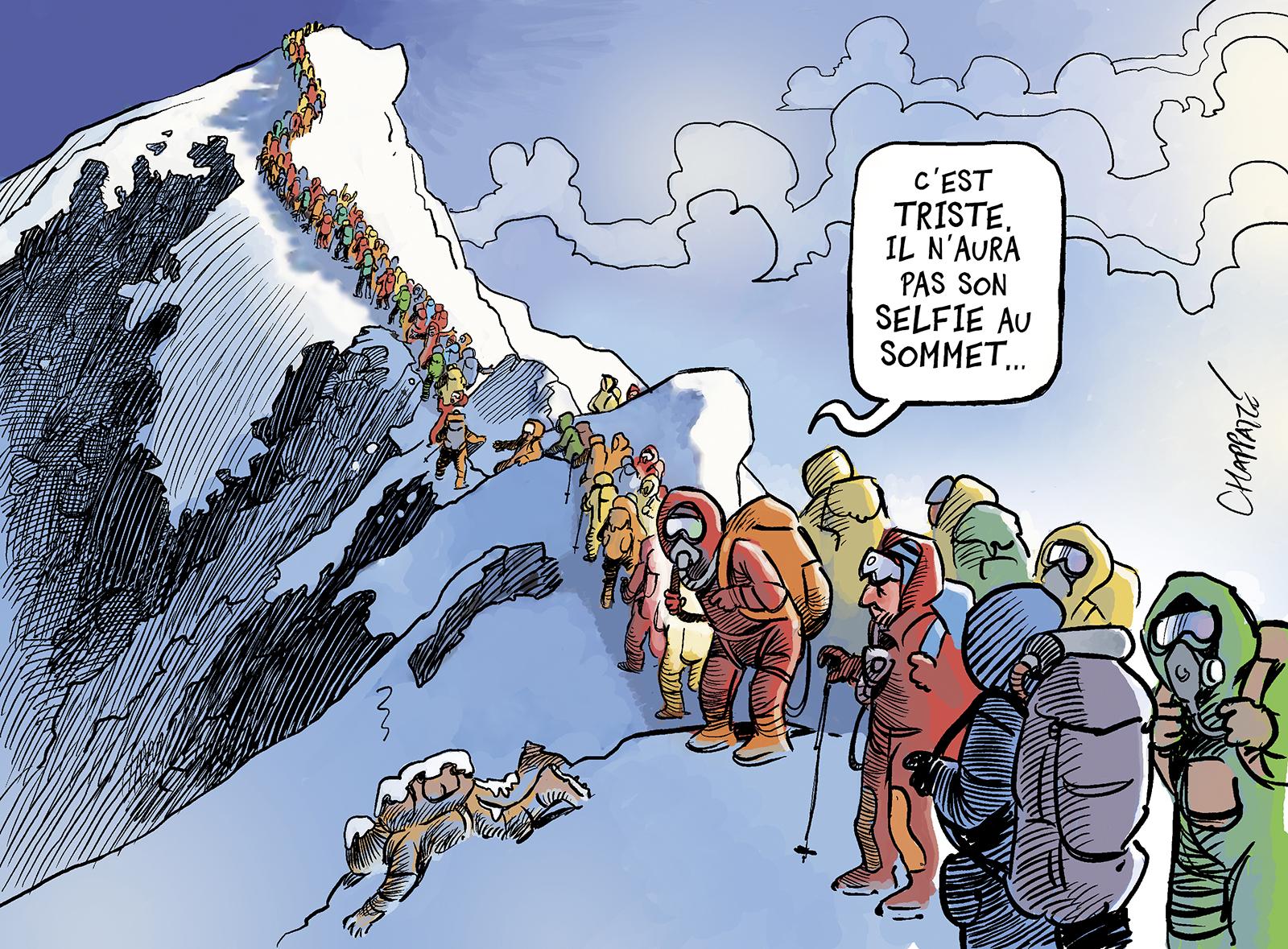 Foule et drames sur l'Everest
