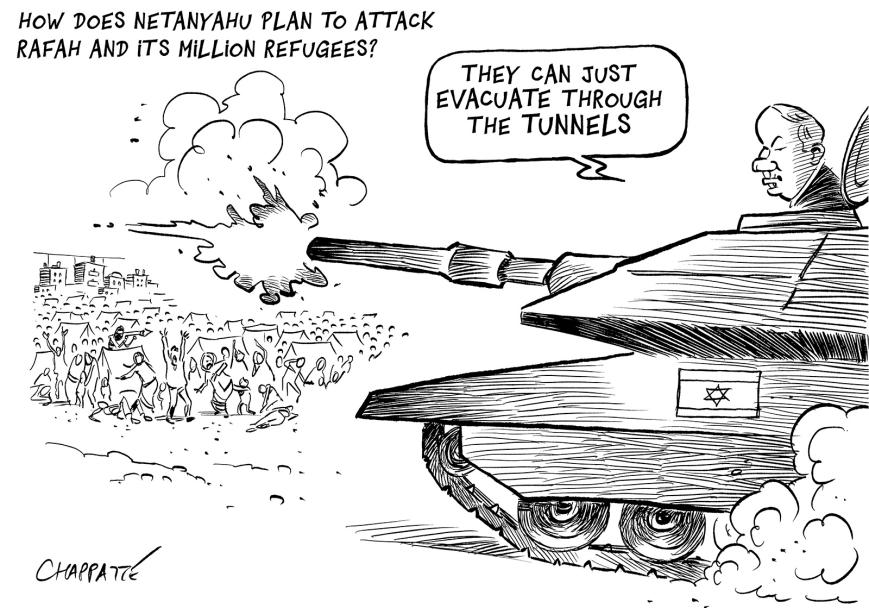 Netanyahu goes to Rafah