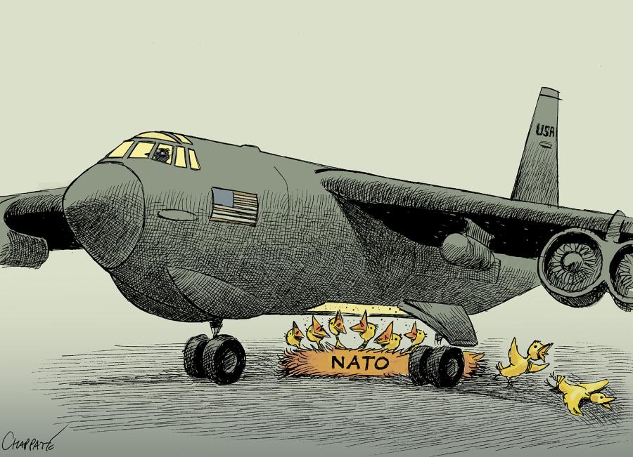 NATO, under the American wing 