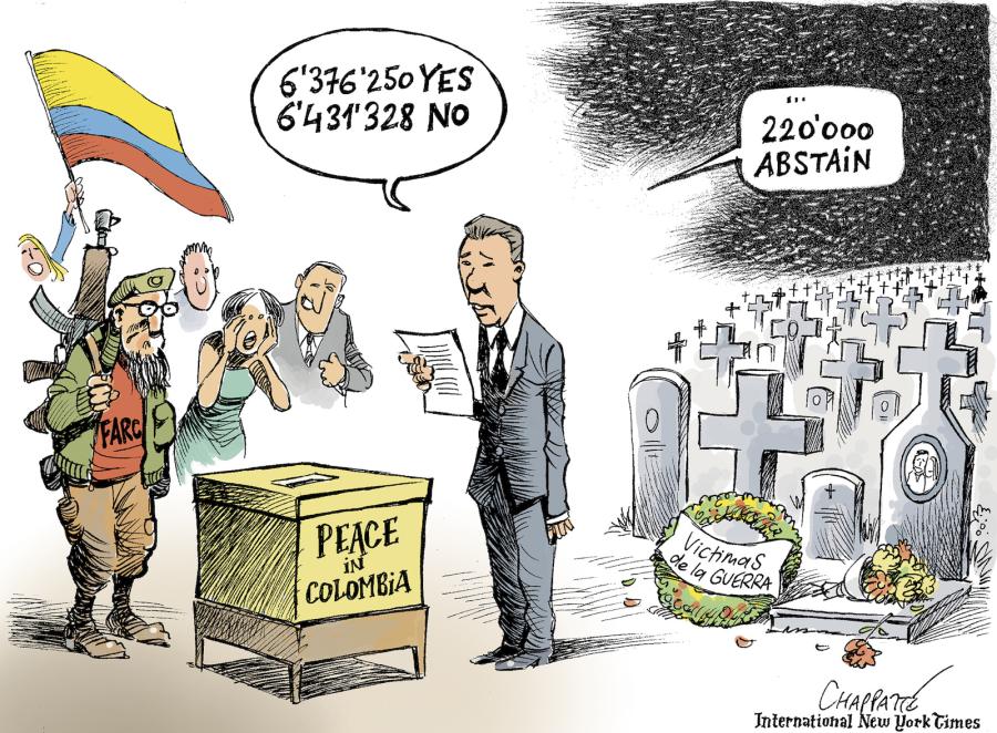 Peace accord rejected by Colombian voters Peace accord rejected by Colombian voters