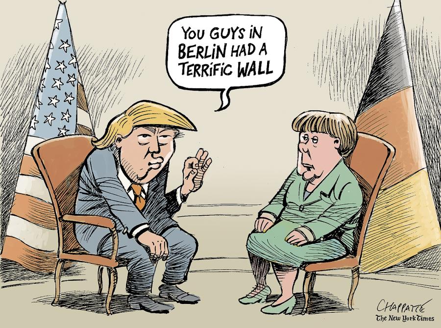 Angela Merkel meets Donald Trump Angela Merkel meets Donald Trump