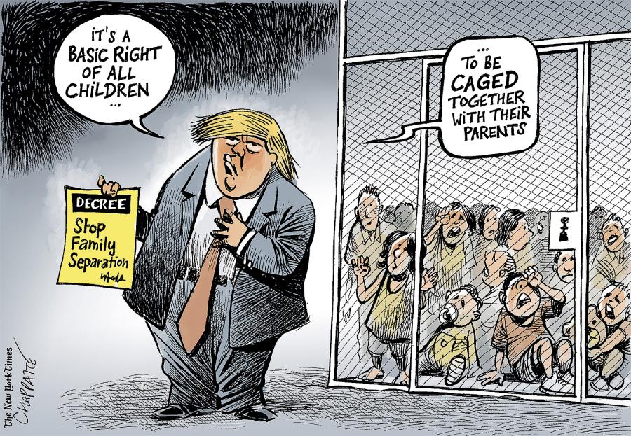 Trump and the migrant children Trump and the migrant children
