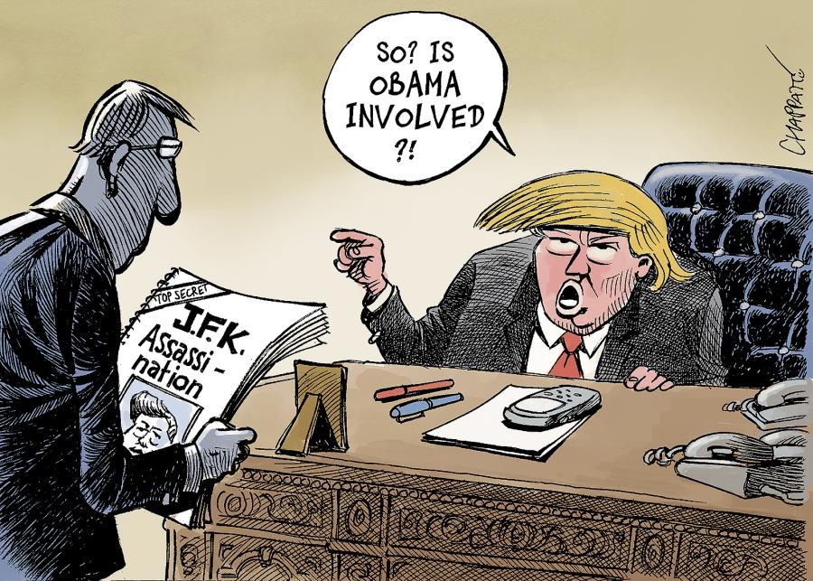 The Jfk Files Will Be Published Globecartoon Political Cartoons Patrick Chappatte 
