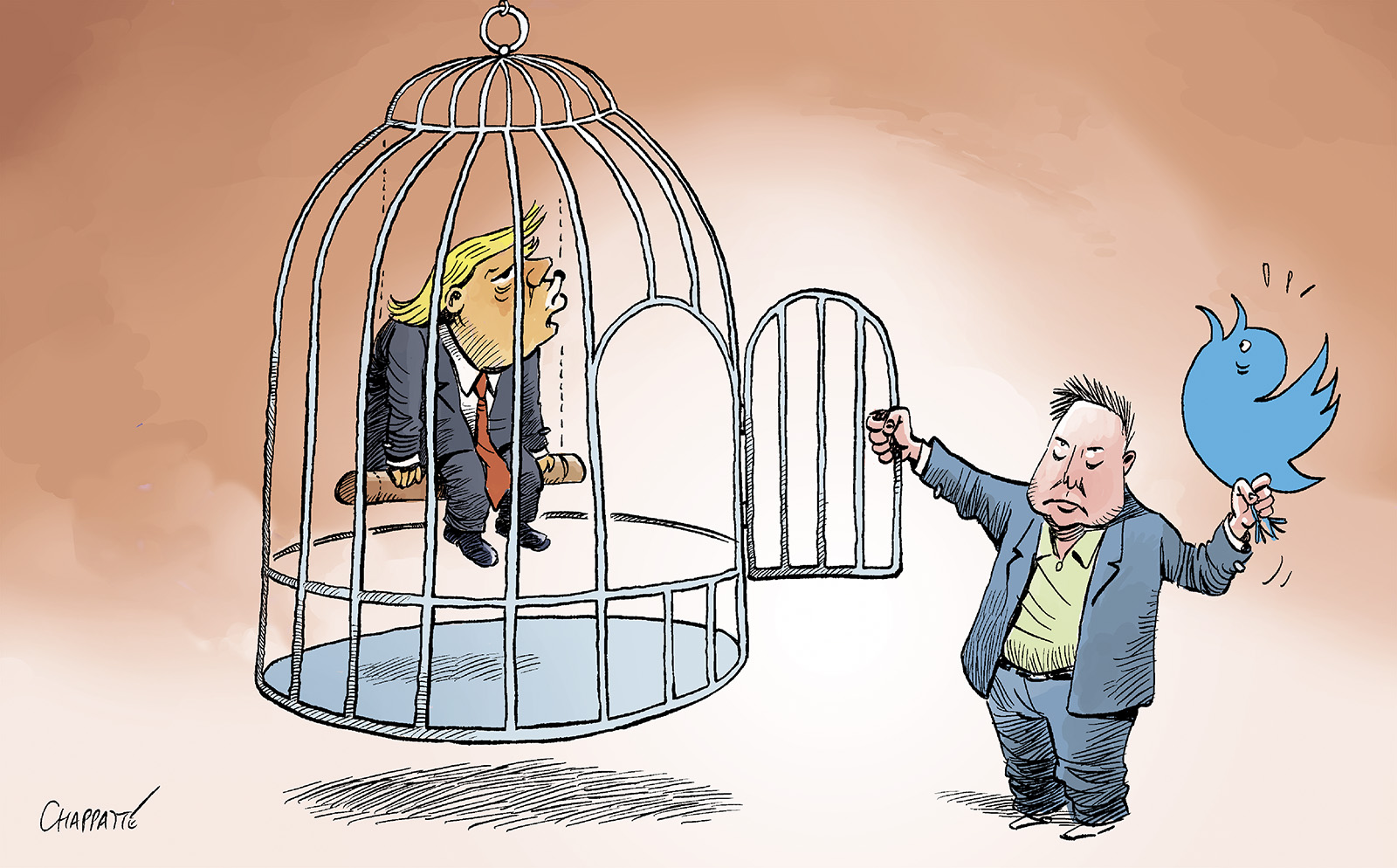 What Elon Musk will do with Twitter | Globecartoon - Political Cartoons -  Patrick Chappatte