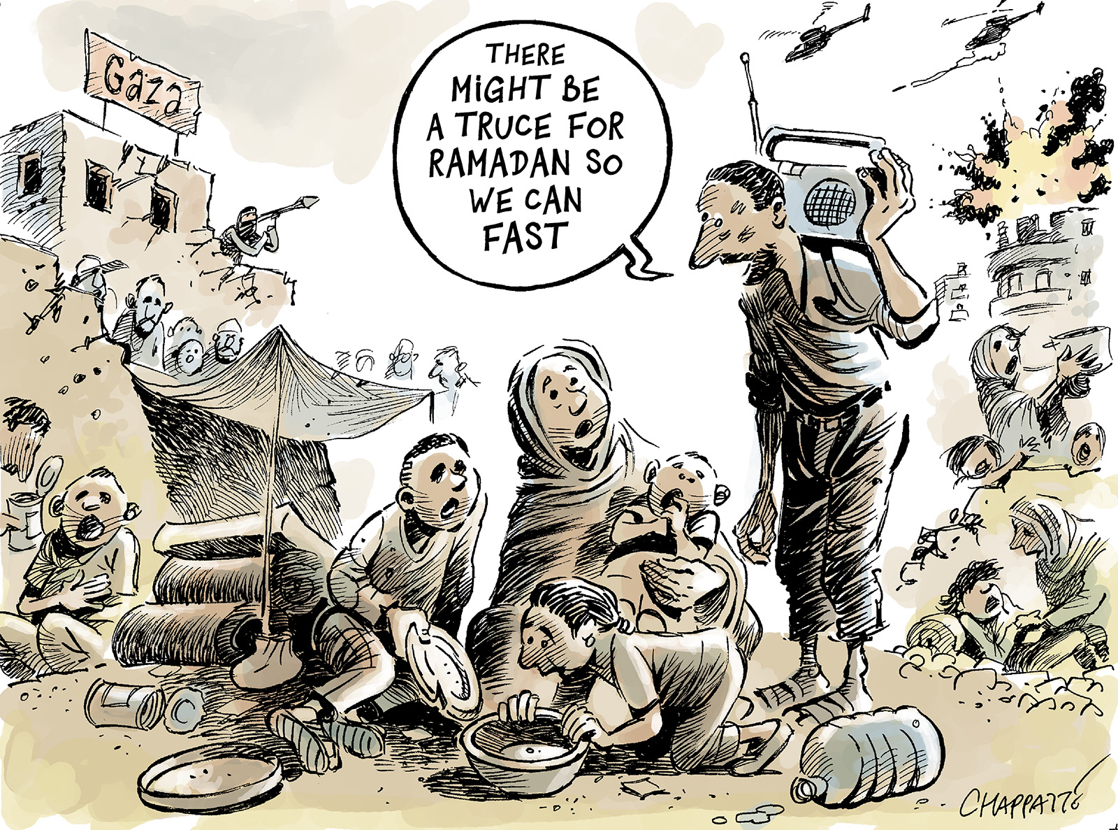 The ordeal of Gaza civilians | Globecartoon - Political Cartoons ...