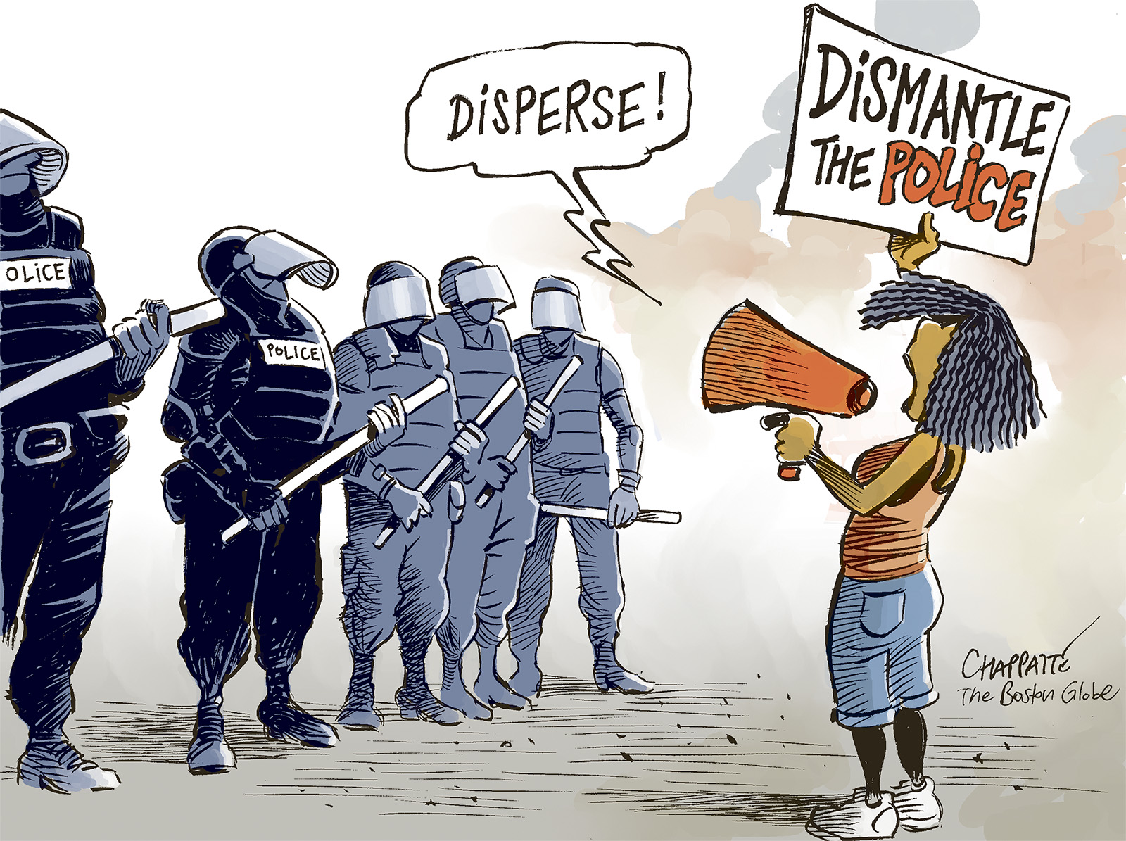 Controlling The Police | Globecartoon - Political Cartoons - Patrick ...