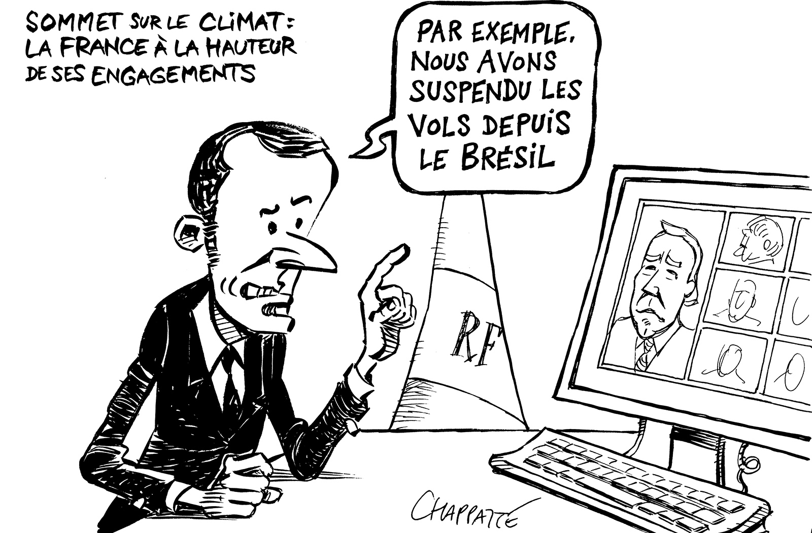 Sommet climatique | Globecartoon - Political Cartoons - Patrick Chappatte