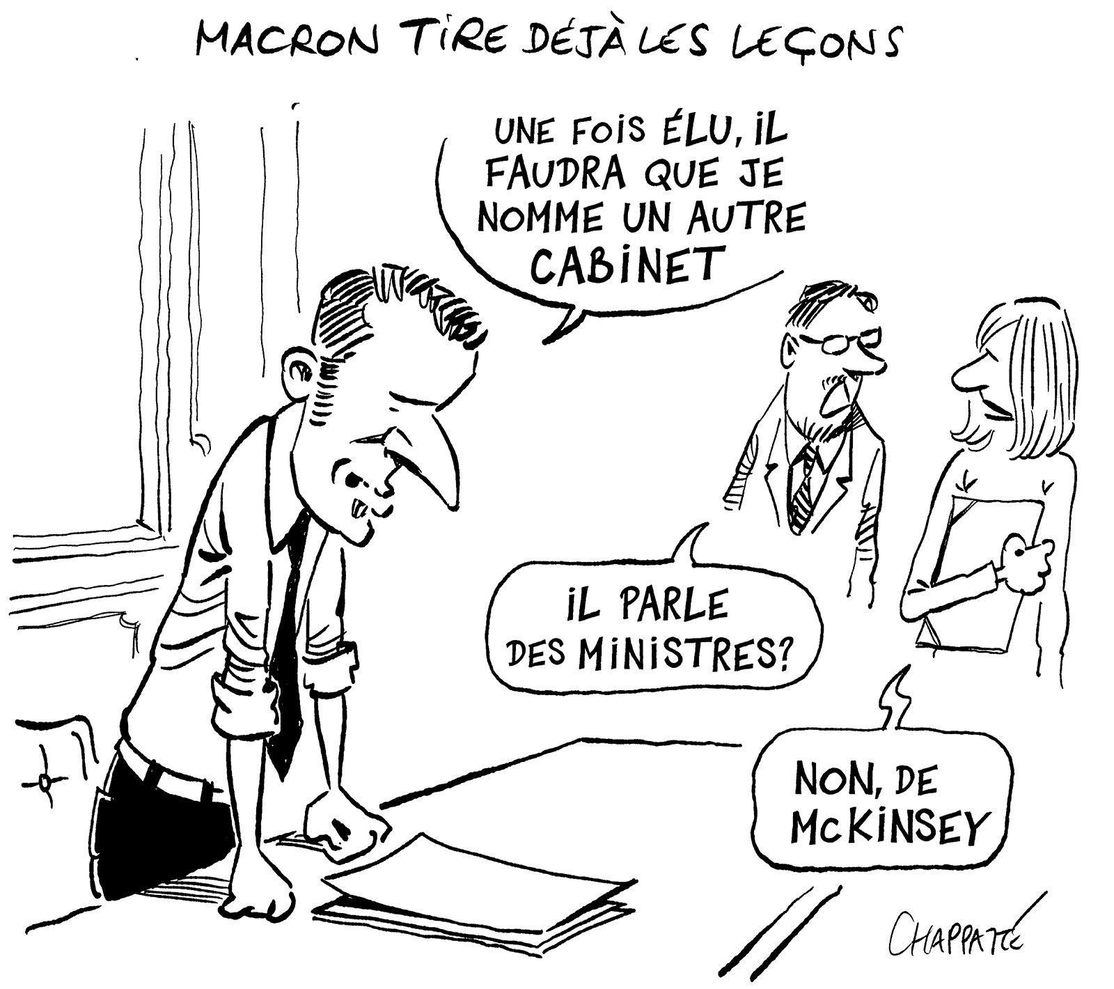 Macron tire déjà les leçons | Globecartoon - Political Cartoons ...