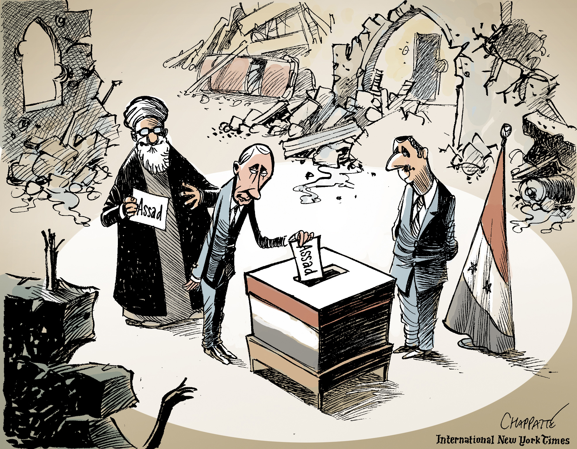 Presidential election in Syria | Globecartoon - Political Cartoons ...