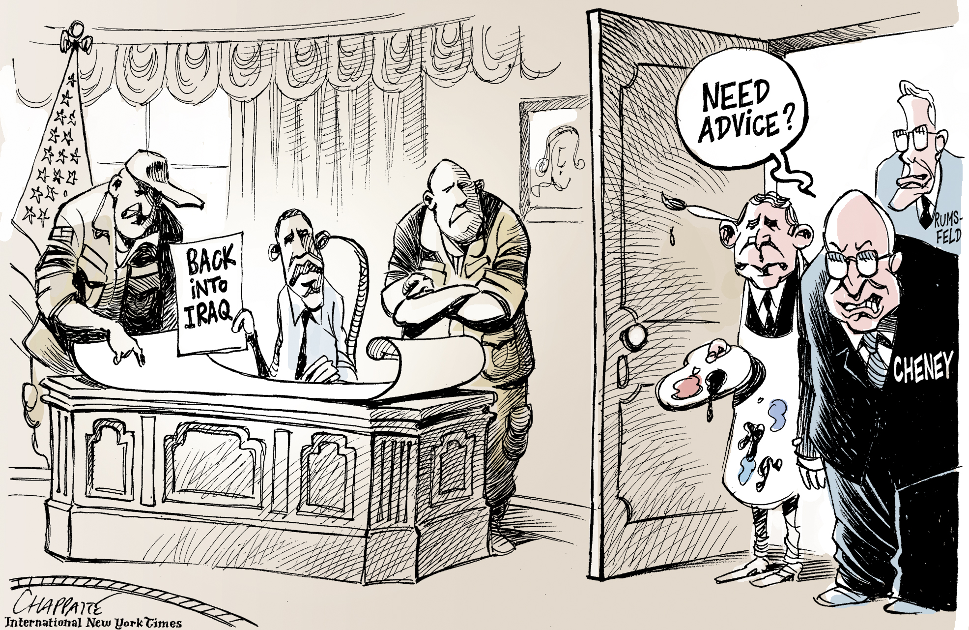 Obama back in Iraq | Globecartoon - Political Cartoons - Patrick Chappatte