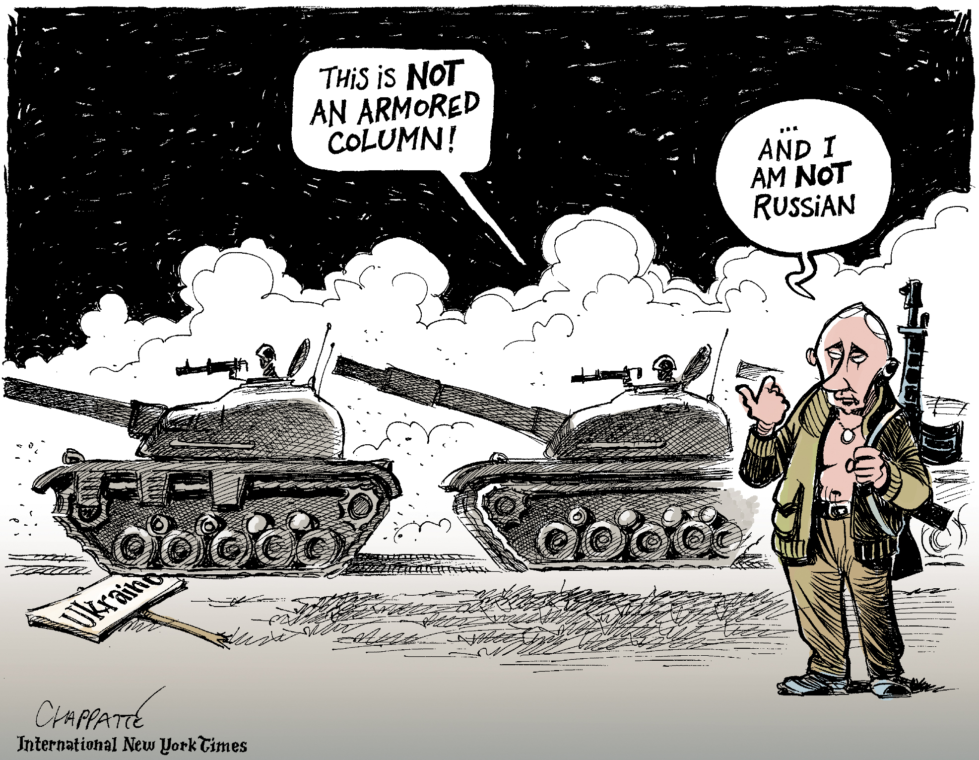 Putin Invading Ukraine Globecartoon Political Cartoons Patrick Chappatte 