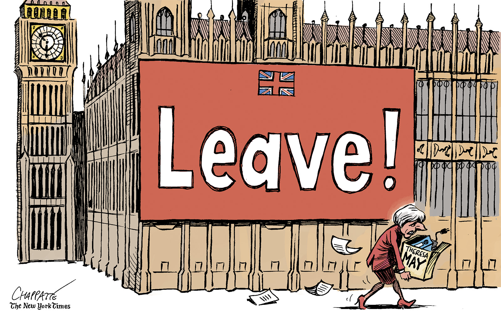 Theresa May Is Out | Globecartoon - Political Cartoons - Patrick Chappatte