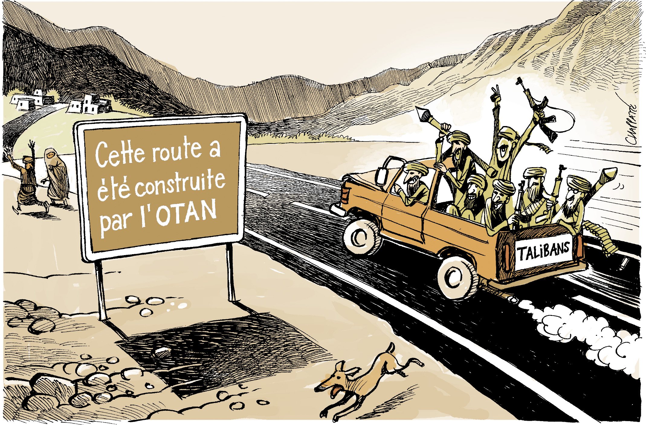 Afghanistan ans après Globecartoon Political Cartoons Patrick Chappatte