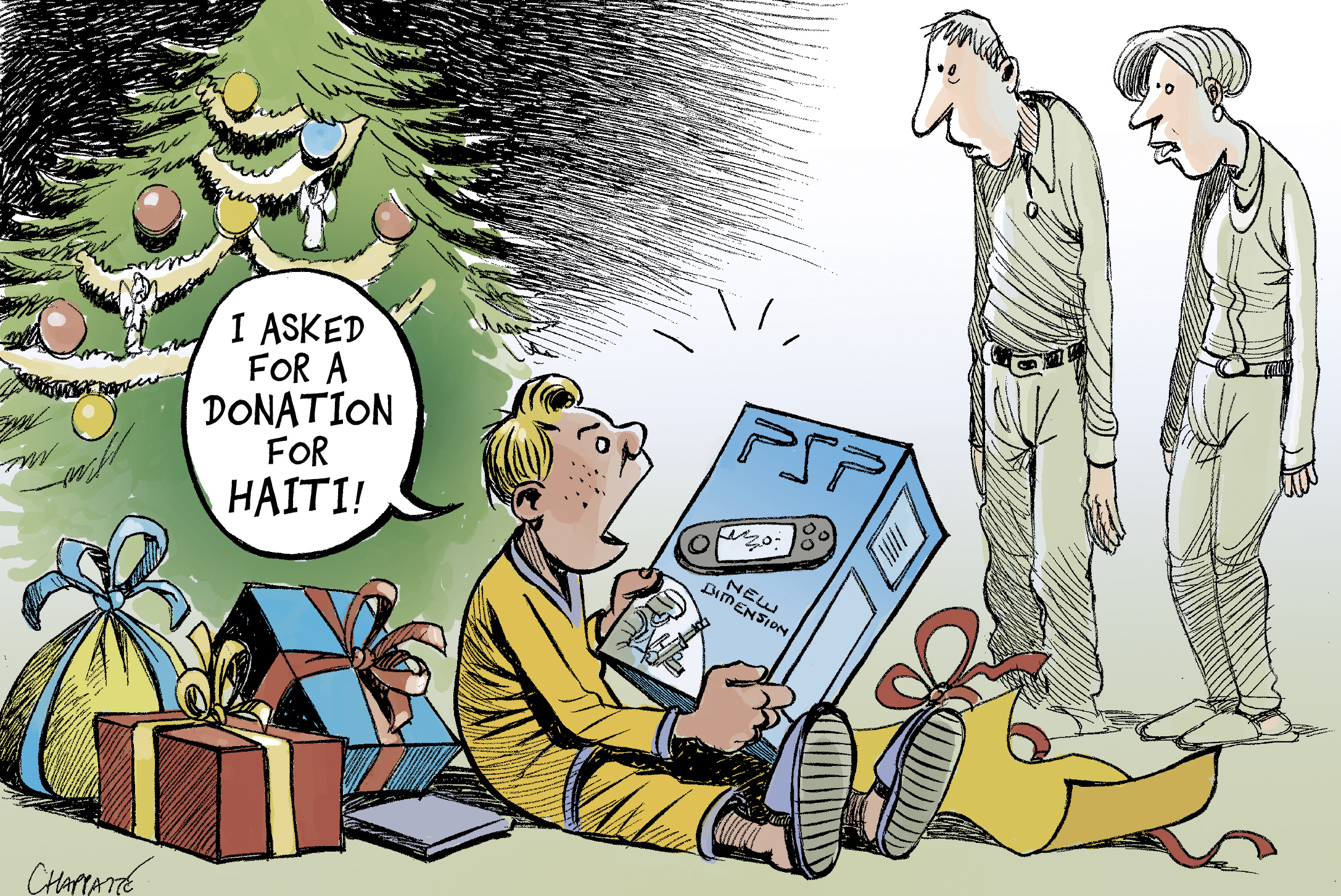 Christmas failures | Globecartoon - Political Cartoons - Patrick Chappatte