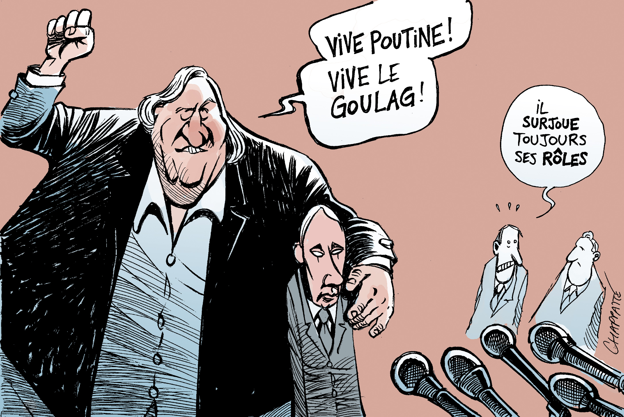 Depardieu,citoyen russe | Globecartoon - Political Cartoons - Patrick ...