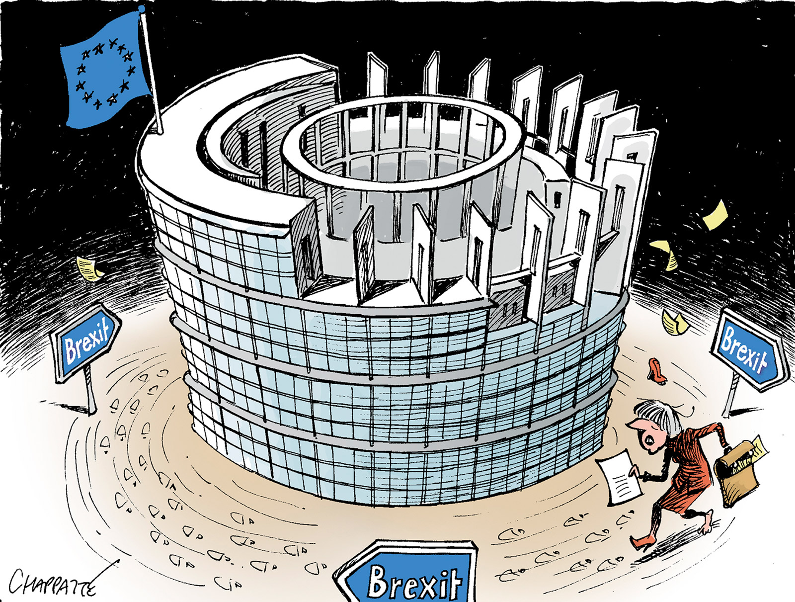 Brexit: This Way, Please... | Globecartoon - Political Cartoons ...