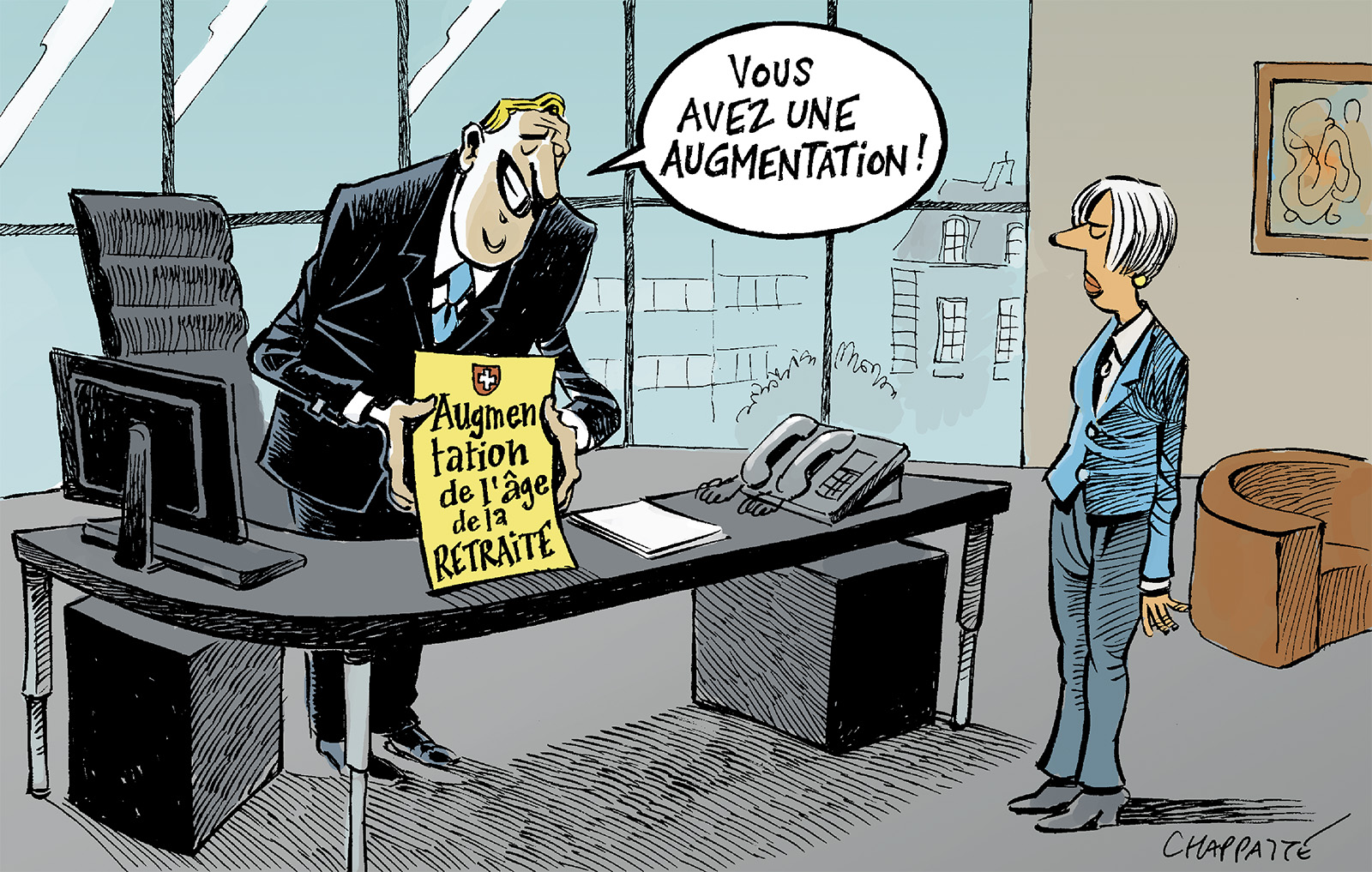 Réforme Des Retraites Globecartoon Political Cartoons Patrick Chappatte 