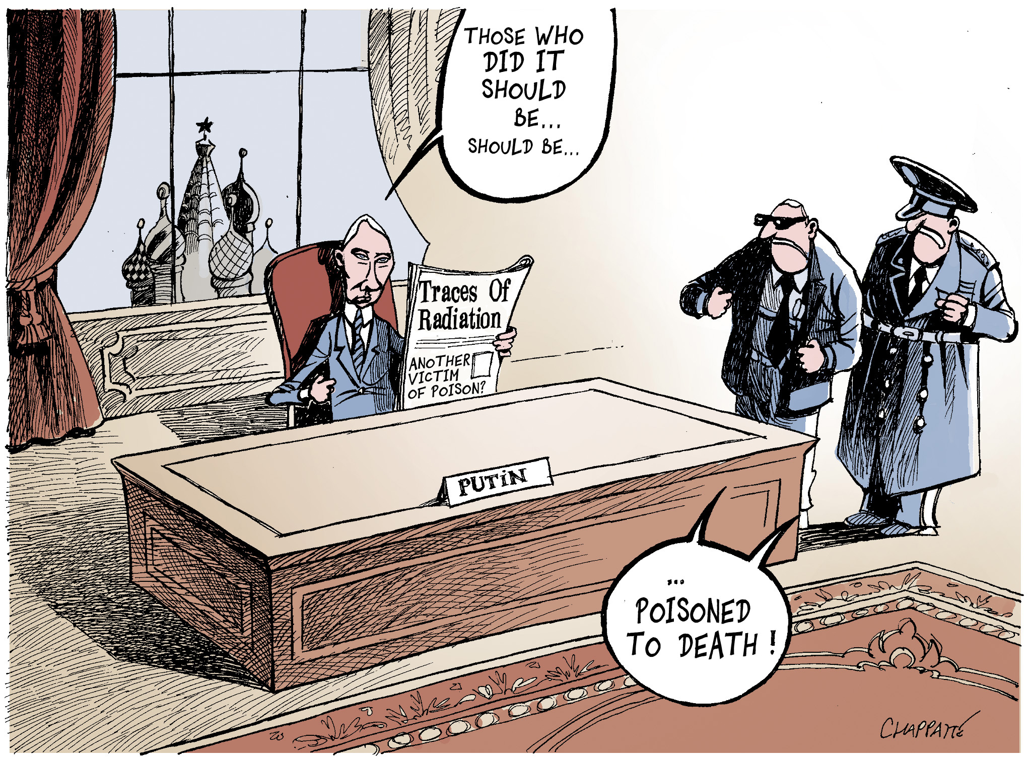 Russian Spy Poisoned Globecartoon Political Cartoons Patrick Chappatte 