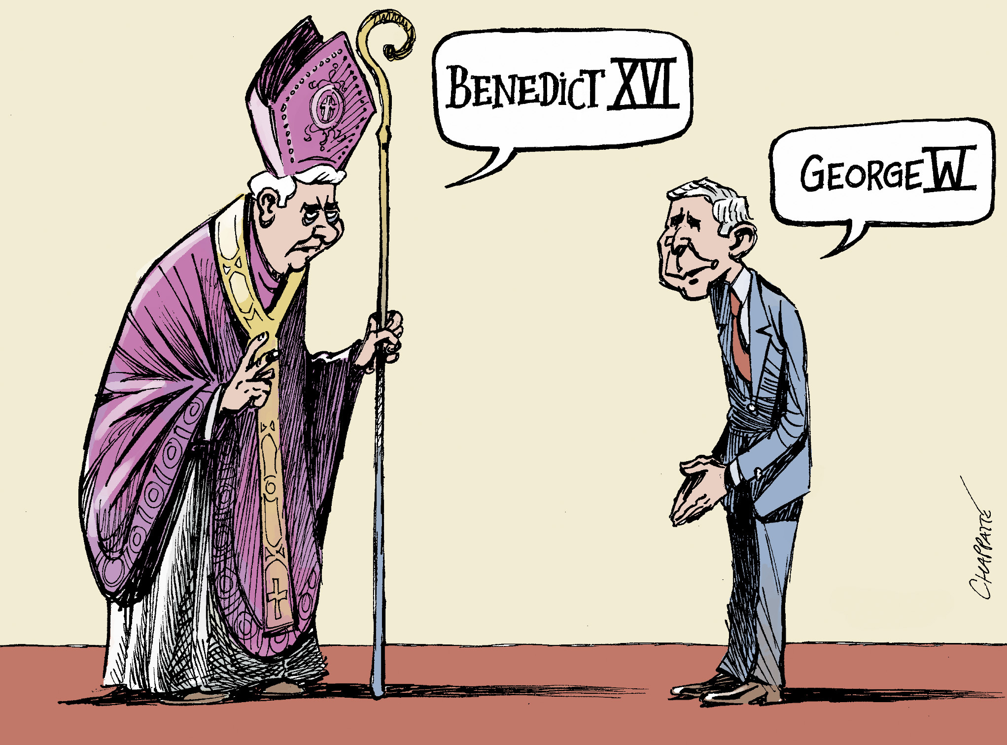 The Pope In America Globecartoon Political Cartoons Patrick Chappatte 3118