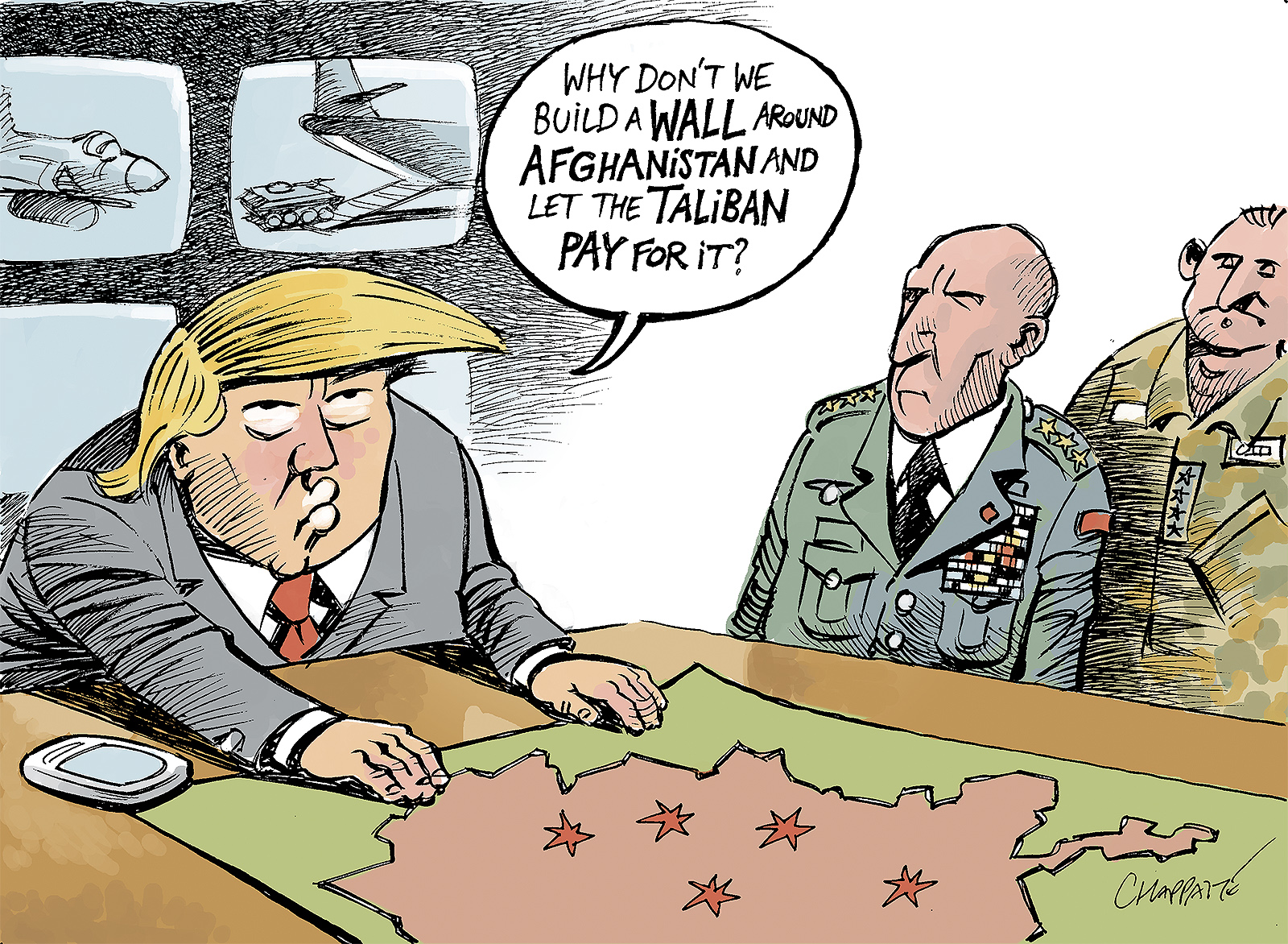 Trump And Afghanistan Globecartoon Political Cartoons Patrick