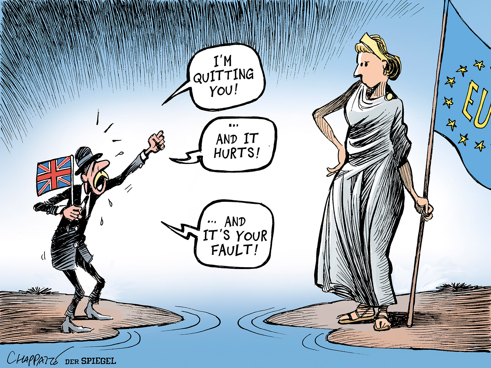 Brexit: a British drama | Globecartoon - Political Cartoons - Patrick  Chappatte