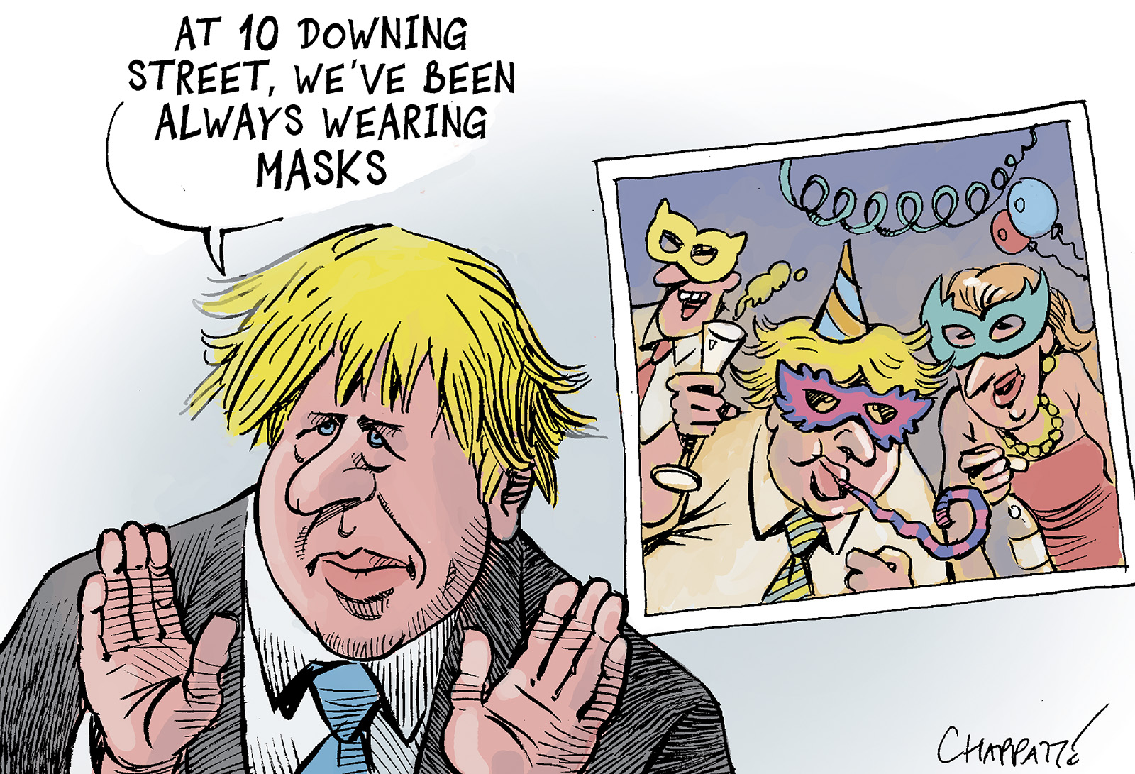 Boris Johnson S Parties Globecartoon Political Cartoons Patrick Chappatte