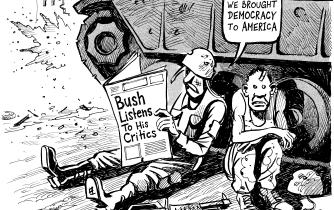 Bush listens to his critics