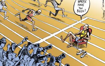 Bolt Sets World Records