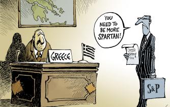Greek Credit Rating Lowered