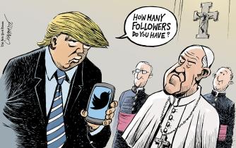 Trump meets the pope