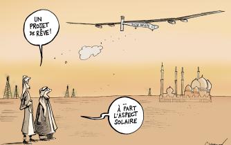 Solar Impulse s'envole d'Abu Dhabi