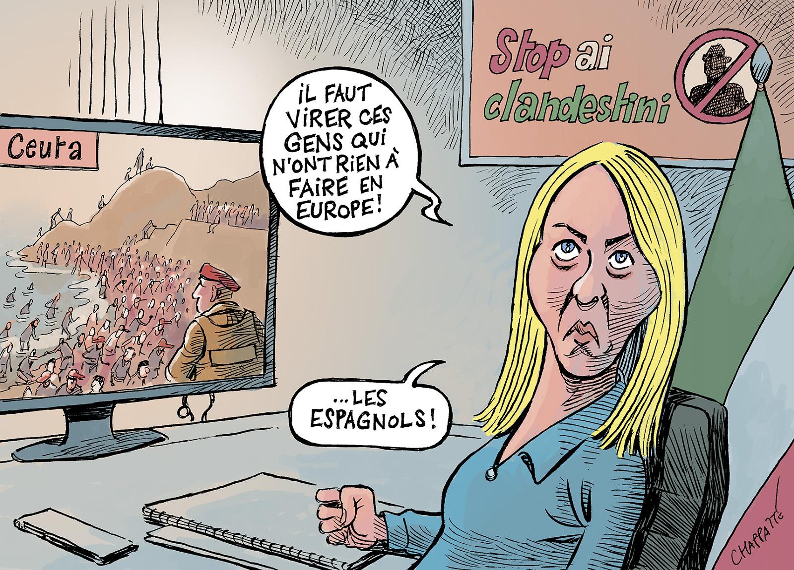 Meloni attise la crise migratoire