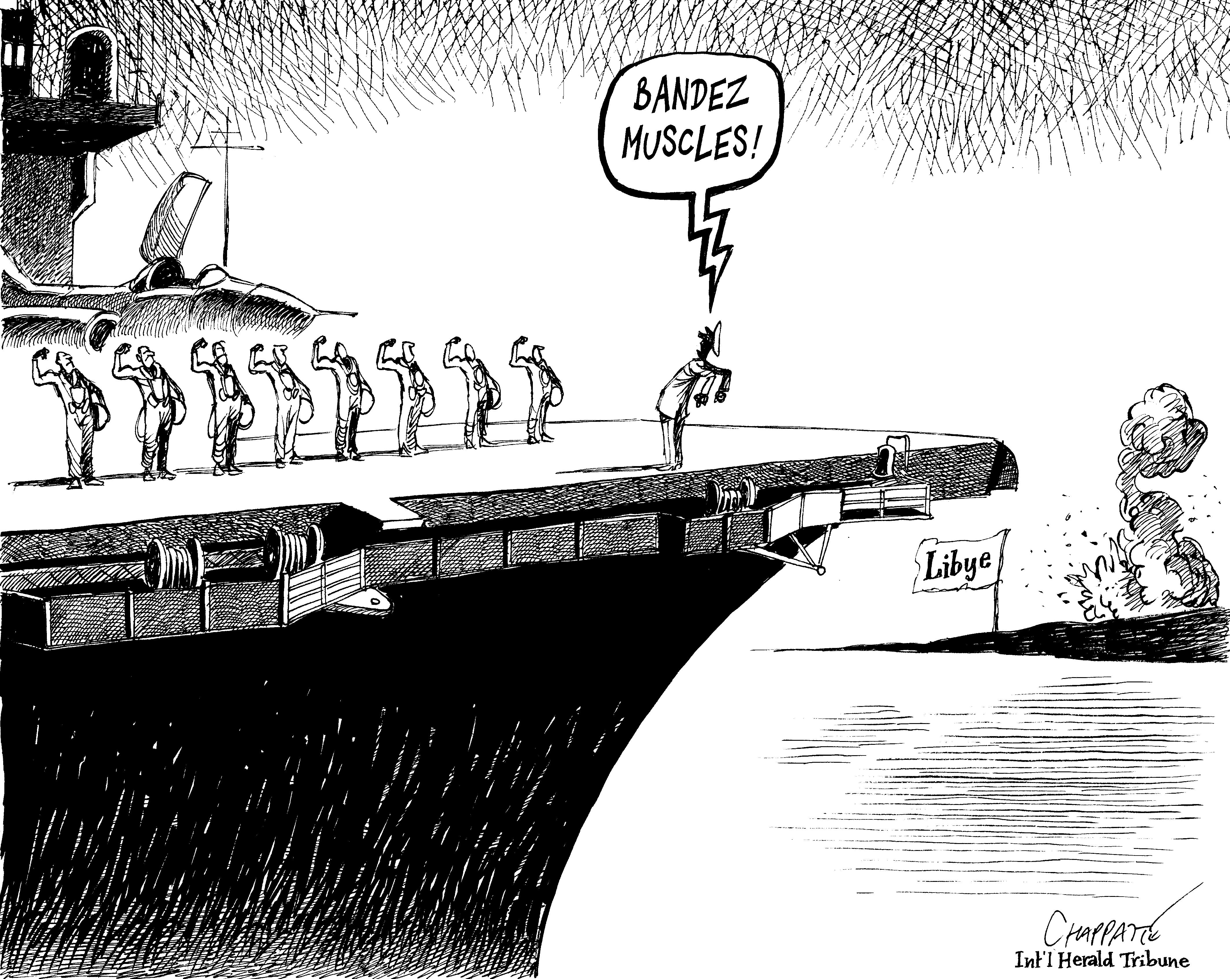 Flotille militaire au large de la Libye