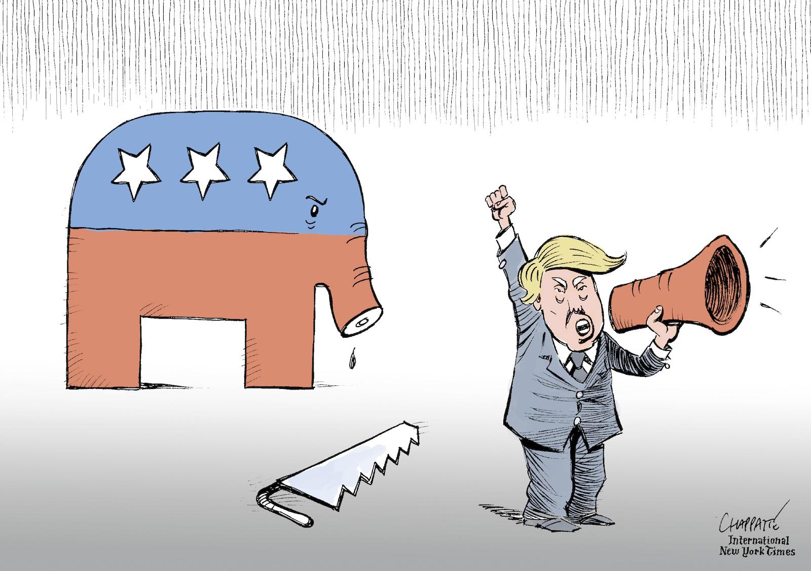Trump hijacks the Republican Party